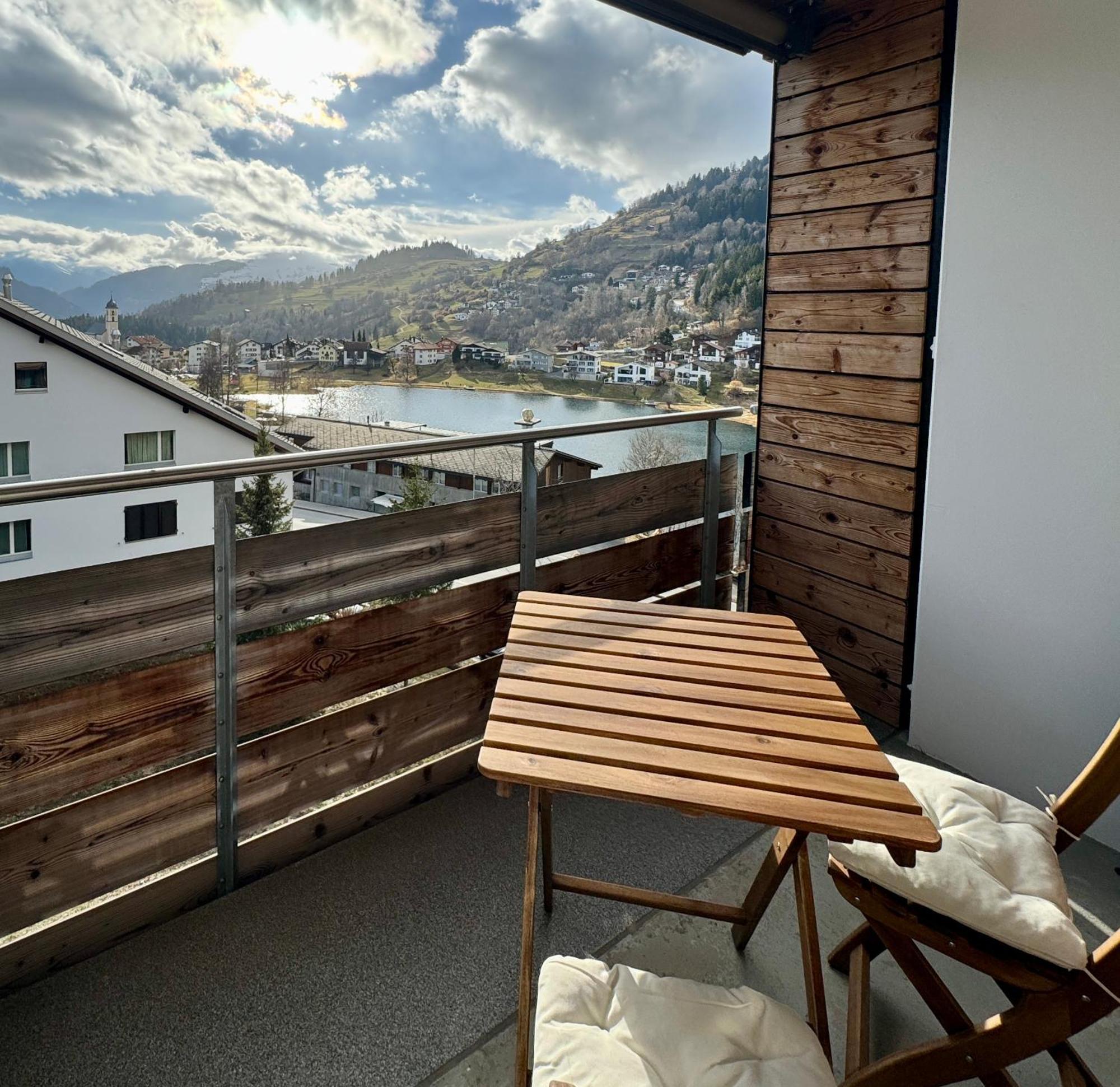Studio Mit See- Und Bergblick Laax Exterior foto