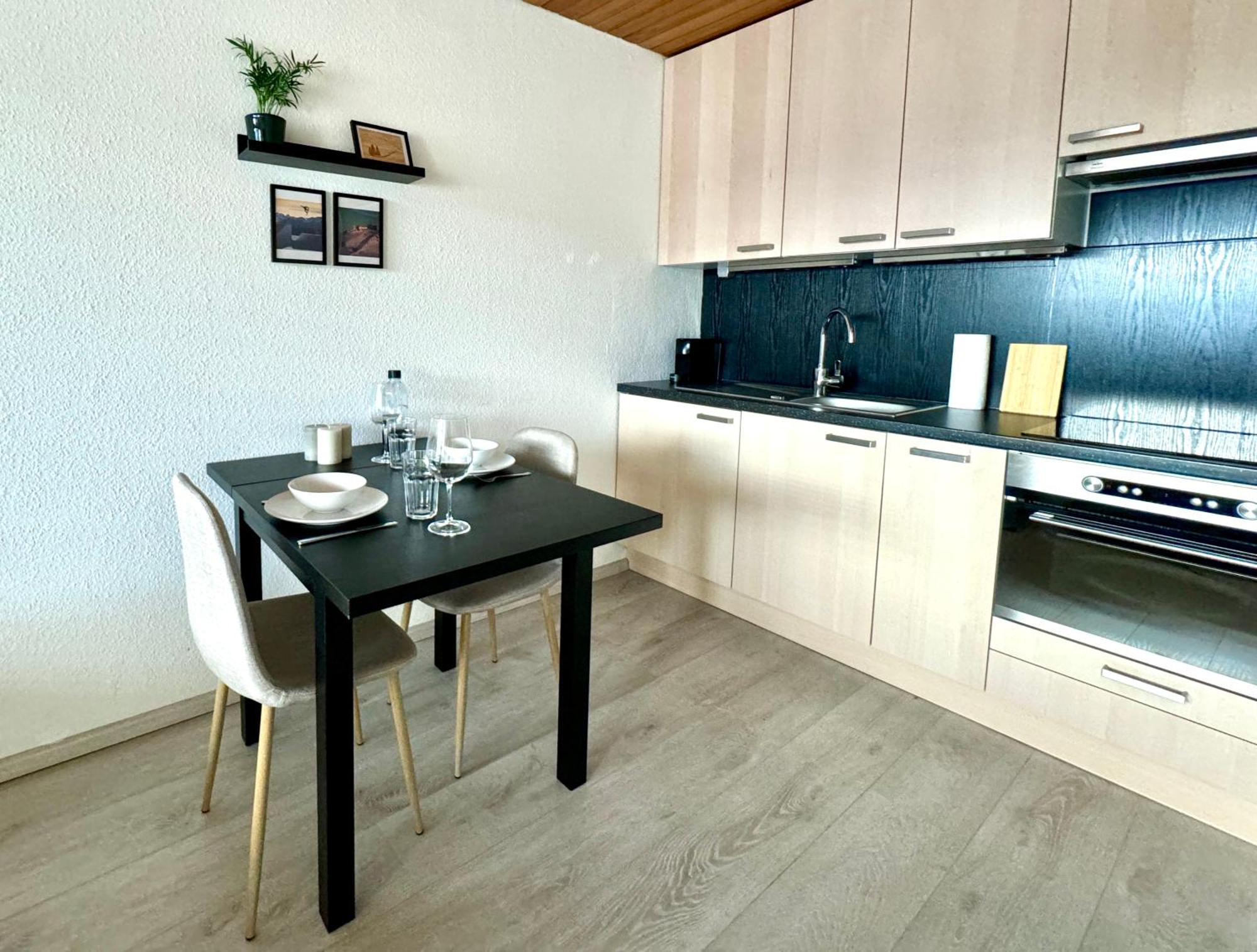 Studio Mit See- Und Bergblick Laax Exterior foto
